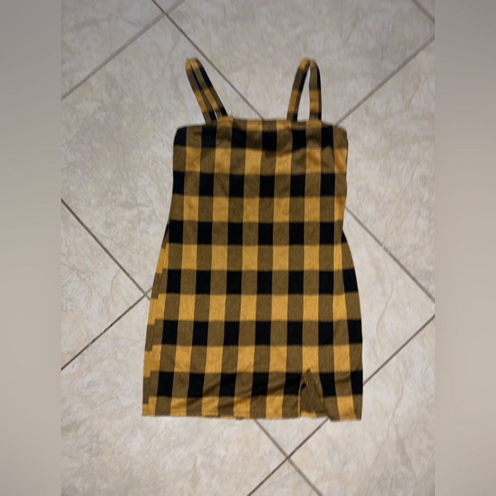 90s checker dress